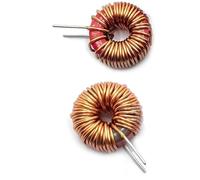 Induttore for amplificatore di potenza digitale, bobina toroidale anulare verticale rosso-grigio, bobina da 18 mm, 10 UH, 15 UH, 22 UH, 0,8 mm, filo T68-2A(22UH)