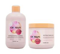 INEBRYA Kit Ice Cream Keratin Restructuring Shampoo300ml + Mask 500ml