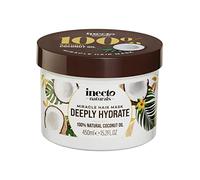 INECTO Maschera per capelli Miracle al cocco profondamente idratata, 450 ml, per capelli secchi e danneggiati, super idratante, trattamento riparatore per capelli in urgente bisogno di salvataggio