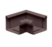 INEFA angolo di apertura di 90 °, scatolare, all'interno perlina, plastica 68mm marrone scuro