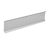 INEFA Profilo di collegamento a parete per tappi in alluminio 200 cm, di lamiera angolare argentata, lamiera di alluminio per drenaggio professionale del tetto, Made in Germany