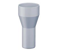 INEFA Riduttore Pluviale PVC 75/50mm Grigio Raccordo Facile per Pioggia