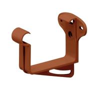 INEFA Staffa per grondaia, supporto per grondaia a scatola, PVC-U 68mm, marrone per grondaia in pvc, accessori per grondaie, Made in Germany