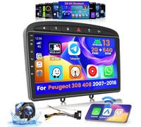 Inefala 2+64GB Radio per Peugeot 408/308/308SW 2007-2016 Android 15 Soporta Wireless CarPlay Android Auto, 9'' Schermo per Auto con Bluetooth Radio con WIFI GPS DSP FM/RDS SWC Telecamera Posteriore