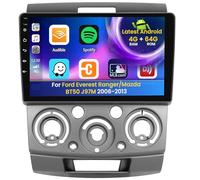 Inefala 4+64G Autoradio per Ford Everest Ranger/Mazda BT50 J97M 2006-2013 Android 15 con Wireless CarPlay Android Auto, 9'' Schermo per Auto Soporta Bluetooth WIFI GPS FM/RDS 32EQ SWC AHD Telecamera