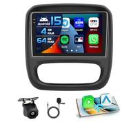 Inefala 4+64G Autoradio per Renault Trafic 3 2014-2021/Opel Vivaro B 2014-2019 Android 15 mit 9'' In-Cell Schermo Soporta Wireless Carplay und Android Auto Mirror Link Radio FM/RDS GPS WIFI Bluetooth