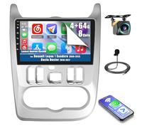 Inefala 4+64GB 9'' Android 15 Radio per Renault Logan 1 Sandero Dacia