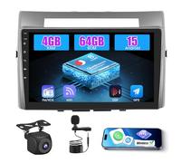 Inefala Android 15 Qualcomm 8 Core 4+64G Autoradio per Toyota Corolla Verso AR10 2004-2009 con Wireless CarPlay Android Auto, 9 Pollici Schermo per Auto con Mirror Link GPS WIFI FM/RDS SWC AHD