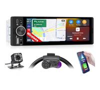 Inefala Autoradio bluetooth 1 Din con Wireless Carplay e Android Radio con Schermo da 6,28 Pollici con Bluetooth, Mirror Link, Supporta FM/RDS, EQ, USB, Type C, Ricarica USB, AUX