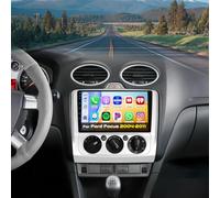 Inefala Autoradio per Ford Focus 2004-2011 con 9'' Schermo Wireless Carplay Android Auto Mirror Link FM Radio EQ WIFI Bluetooth USB SWC Telecamera di retromarcia con luce in tinta