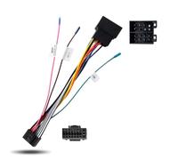 Inefala Cavo 16 Pin Adattatore ISO Cavo Connettore16 Poli Standard ISO Adattatore per VW Autoradio Android Universale con Linee di Controllo del Volante e Linea di Controllo Inverso