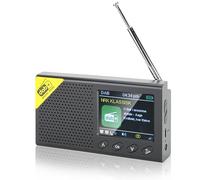 Inefala Radio DAB portatile, radio DAB Plus/FM con Bluetooth e 20 preimpostazioni, radio da cucina con cavo USB, supporta la ricarica USB e la connessione AUX