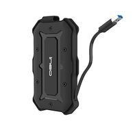 ineo Enclosure per disco rigido esterno da 2,5", USB 3.0 tipo A, robusto, impermeabile e antiurto, IP66, per HDD SSD SATA da 2,5", 9,5 mm e 7 mm [T2566-II]
