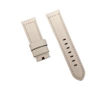 INEOUT 22mm 24mm Cinturino Beige Sostituzione In Vera Pelle Compatibile Con Panerai(22mm Black buckle)