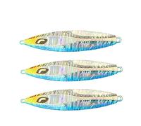 INEOUT 3Pcs Casting Fishing Jig Lures 60g 80g Shore Cast Cucchiaio da Jigging Esche Artificiali Wobblers for Attrezzatura da Pesca for Branzino(B3,60g)