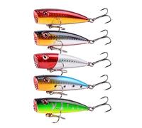 INEOUT 5PC Minnow Wobblers Lure Occhi 3D Esche in Plastica Dura Crankbait Wobbler Esca Artificiale 10CM 8.6G Buona Attrezzatura da Pesca Set di Branzino(5 PCS-C)