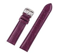 INEOUT Accessorio Orologio Cinturino In Pelle Da Uomo E Da Donna 12 Mm 14 Mm 16 Mm 18 Mm Viola Verde Bianco Rosso Cinturino In Pelle(Purple,13mm)