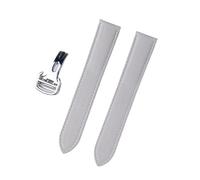 INEOUT Cinturino di ricambio for orologio compatibile con cinturino in vera pelle Tank London da 17 mm, 18 mm, 19 mm, 20 mm, 22 mm(Milkshake white,20)