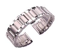 INEOUT Cinturino In Acciaio Inossidabile 18mm 20mm 21mm 22mm 23mm 24mm Donna Uomo Argento Metallo Massiccio Accessori(Middle brushed,18mm)