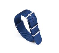 INEOUT Cinturino in Nylon for Orologio 20mm 22mm for Cinturino Casual Sostituisci Cinturino Sportivo(Dark Blue_22mm)