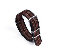 INEOUT Cinturino in Nylon for Orologio 20mm 22mm for Cinturino Casual Sostituisci Cinturino Sportivo(Black Red Green_22mm)