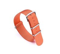 INEOUT Cinturino in Nylon for Orologio 20mm 22mm for Cinturino Casual Sostituisci Cinturino Sportivo(Orange_22mm)