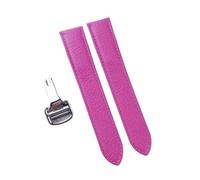 INEOUT Cinturino In Pelle Di Capra Fatto A Mano A Sgancio Rapido Compatibile Con L'orologio Da Donna Da Uomo Cartier Tank London(Rose purple,19)