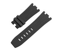 INEOUT Cinturino Sportivo In Gomma Impermeabile In Silicone Compatibile Con Cinturino For Orologio Audemars E Piguet AP Royal Oak 15706 15707 26020 26170 Cinturino For Orologio 28 Mm(Black-no buckle,3
