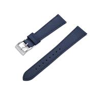 INEOUT Nuovo Design Cinturino For Orologio In Pelle Cucita Vintage A Sgancio Rapido 18mm 19mm 20mm 21mm 22mm 23mm 24mm Cinturini In Pelle Saffiano(Blue,23mm)