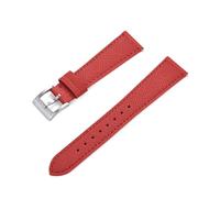 INEOUT Nuovo Design Cinturino For Orologio In Pelle Cucita Vintage A Sgancio Rapido 18mm 19mm 20mm 21mm 22mm 23mm 24mm Cinturini In Pelle Saffiano(Red,24mm)