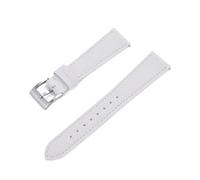 INEOUT Nuovo Design Cinturino For Orologio In Pelle Cucita Vintage A Sgancio Rapido 18mm 19mm 20mm 21mm 22mm 23mm 24mm Cinturini In Pelle Saffiano(White,20mm)