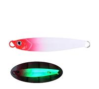 INEOUT Ocean Boat Beach Seawater Fishing Drag Metal Jigging Lures 60g 80g Bait for Spanish Sgombro Bass Casting Spoons Jigs(A,80G-105MM)