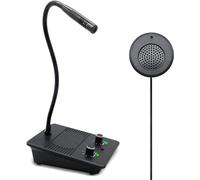 Inercom - Altoparlante da finestra, sistema interfernce con microfono a due vie e altoparlante per finestra in vetro, microfono per azienda/banca/ufficio/ospedale