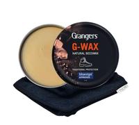Inese Dubbin - Kit per la cura degli stivali in pelle, con Grangers G-Wax 80 g e panno in microfibra, impermeabilizzante traspirante per scarponi da passeggio, cera per scarpe e balsamo in pelle per
