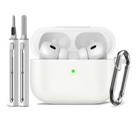 Inesore Compatible with Airpods Pro 2nd/1st Cases Cover,Silicone Protective Case for Apple Airpods Pro 2nd/1st Generation Charging Case with Keychain and Cleaner Pen,for Women Men(Luminous)
