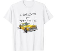 iNexTech, maglietta bianca "I Survived My Trip to NYC" (Taglia S)