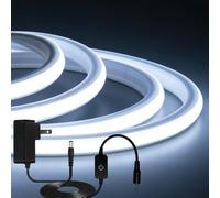 iNextStation Striscia LED COB 5m, dimmerabile, impermeabile IP67, 6500K bianco freddo