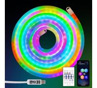 iNextStation Tubo LED RGB Smart IC 360 Gradi 5 m, 5 V USB Flessibile IP67 Impermeabile con Sincronizzazione Musicale Timer Telecomando Controllo APP per Letto Matrimoni Sale Giochi Decorazioni Esterne