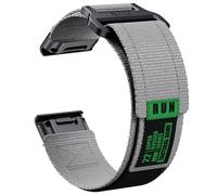INF 1 cinturino in nylon con , colore militare, compatibile con Garmin Fenix 8 da 26 mm, per orologio sportivo