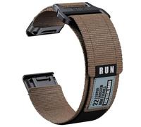INF 1 cinturino in nylon con , colore militare, compatibile con Garmin Fenix 8 da 26 mm, per orologio sportivo