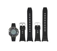 INF 1 cinturino nero e argento per Casio PRG-130Y PAW PRW-1500, in TPU, 13,5 x 7 cm, con attrezzi