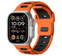 INF 1 elegante cinturino in silicone compatibile con Apple Watch 42, 44, 45, 46, 49 mm, 23 x 1,4 cm
