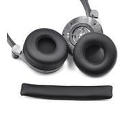 INF 1 paio di cuscinetti auricolari di ricambio per JBL E40 E40BT, cuscinetti auricolari e archetto di ricambio, materiale PU + spugna, 1 cuscinetto auricolare, 1 copricapo