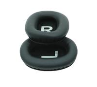 INF 1 paio di cuscinetti auricolari in pelle proteica PU per Mpow H12 con segno LR, facile distinguere la posizione sinistra e destra, vestibilità precisa, nero