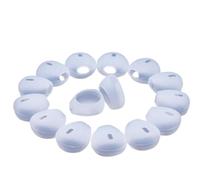 INF 10 paia di gommini di ricambio in silicone per auricolari da 15-16 mm, come iPhone 6/6 Plus, iPhone 5/5S, coperture per cuffie ultra morbide e leggere
