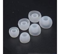 INF 15 paia di inserti in silicone per auricolari da 4,5-6 mm, 3 misure tra cui scegliere, comodi da indossare, inserti in morbido silicone