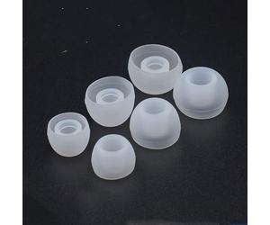 INF 15 paia di inserti in silicone per auricolari da 4,5-6 mm, 3 misure tra cui scegliere, comodi da indossare, inserti in morbido silicone
