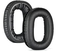 INF 2 cuscinetti di ricambio compatibili con Marshall Monitor II, in pelle proteica e memory foam, nero, 9,5 x 7,2 cm