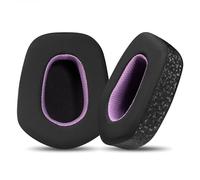 INF 2 cuscinetti di ricambio per cuffie Logitech G733 G335, in pelle raffreddata a ghiaccio, nero, 8,5 x 8,5 cm
