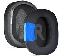 INF 2 cuscinetti refrigeranti in gel per Plantronics Rig 600 Pro, colore nero, velluto e pelle proteica, 10,5 x 8 cm